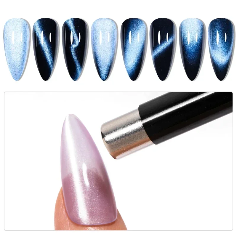 3D Cat Magnetic Nail Art Pen 3 Colors Strong Magnetic Stick for DIY Gel Polish Nails Painting-UV Gel Magic Manicure Tools