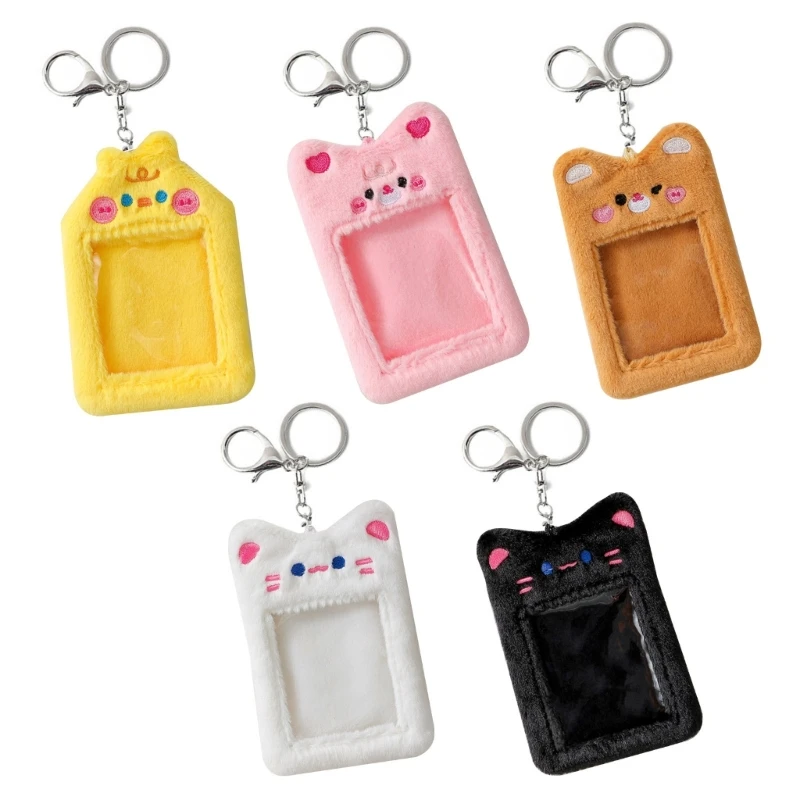 

Милый медведь Kpop держатель для фотокарточек чехол в корейском стиле со звездой рукав для фотокарточек