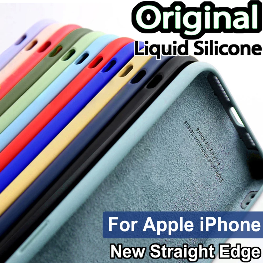 Luxur Premium Liquid Silicone Phone Case - Straight Edge Design