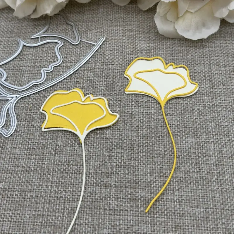 Blumenblatt-Metall-Stanzschablonen zum Stanzen für DIY-Scrapbooking, Album, Papierkarten, Prägung