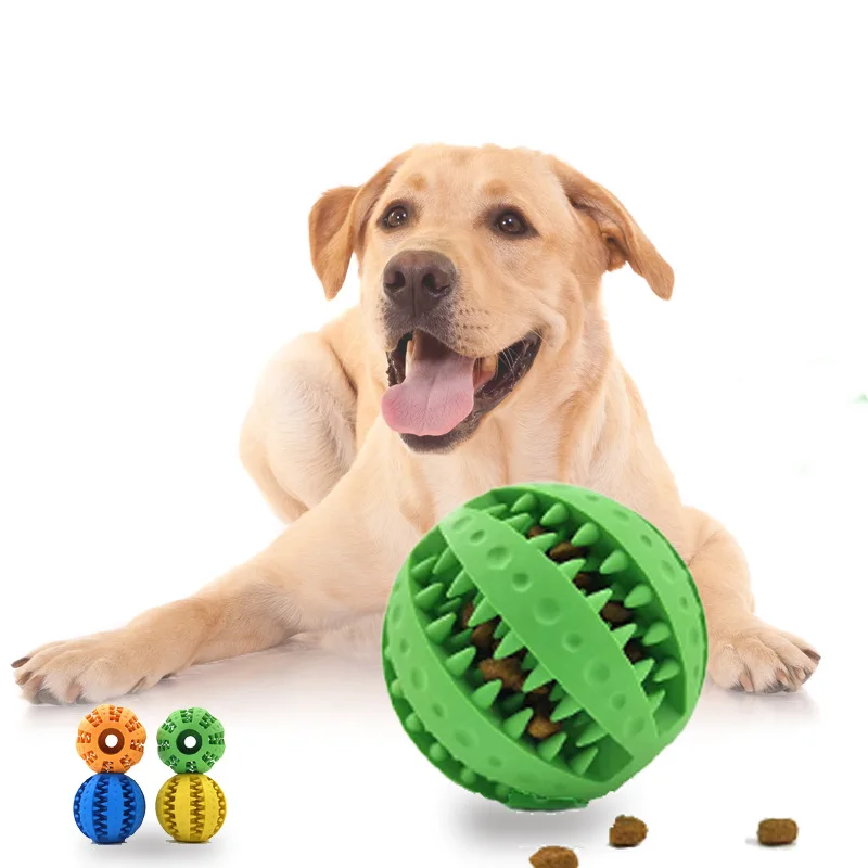 Interactive Silicone Chew Ball - Bite-Resistant Tooth Cleaning Toy