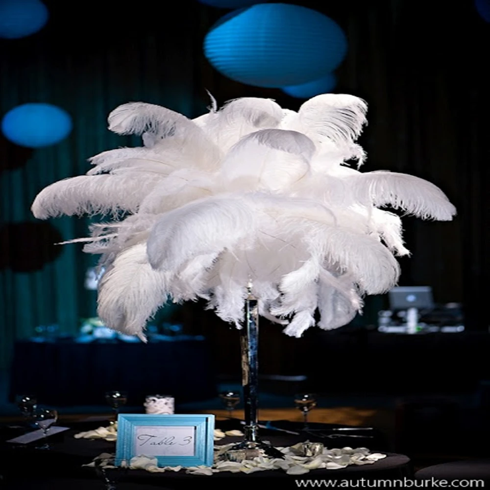 30 Plumas De Avestruz Para Centros De Mesa De Boda