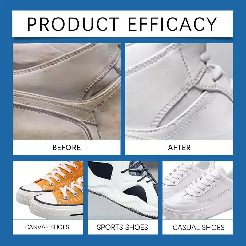 100ML White Shoe Cleaner Foam Suede Sheepskin Matte Shoes Leather Cleaner Polish Cleaning Tool Sneakers Care For White Shoes