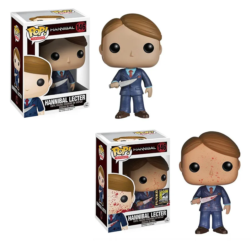 Funko Pop Annibal Vinyl Figure #146 Annibal Lecter (Blood Splated) Collection Action Figure Toys Vinyl Doll Gifts For Kids