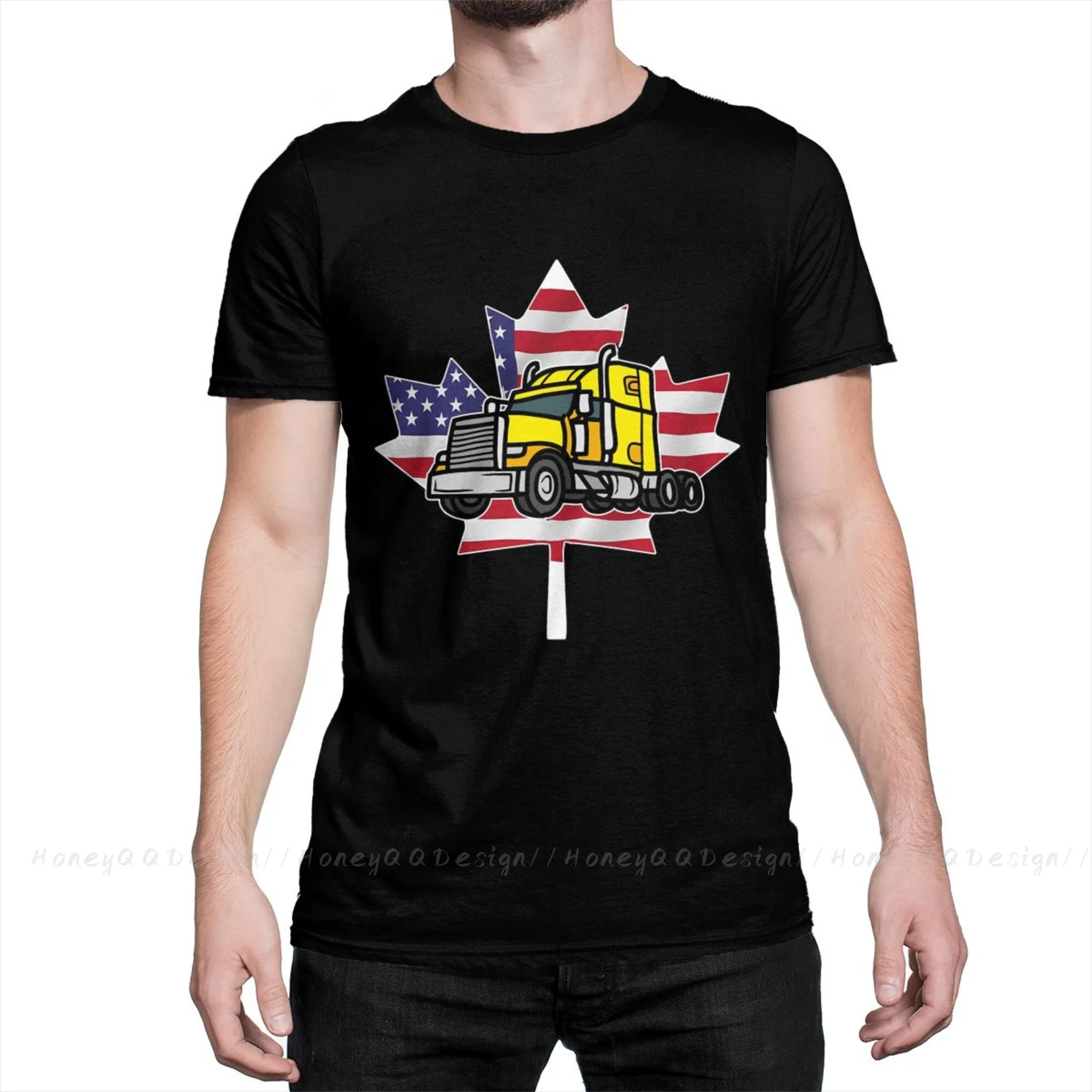 Truckers Truck Driver Truckers Support Fashion Shirt Design Canadian Truckers Camicie Di Cotone T-Shirt Da Uomo Oversize Per Magliette Per Adulti