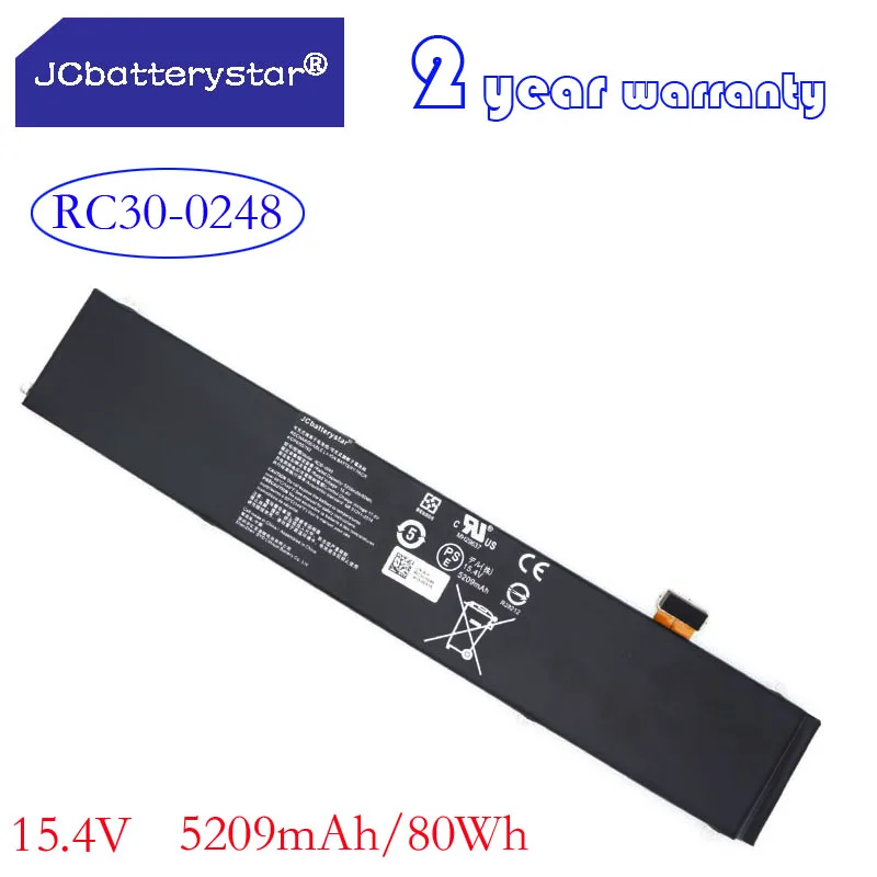 Jc Nuova Batteria Per Laptop Rc30-0248 Per Razer Blade Stealth 15 2018 2019 Rtx 2070 Max-Q Rz09-02386 Rz09-02385W71-R3W1 Rz09-0288