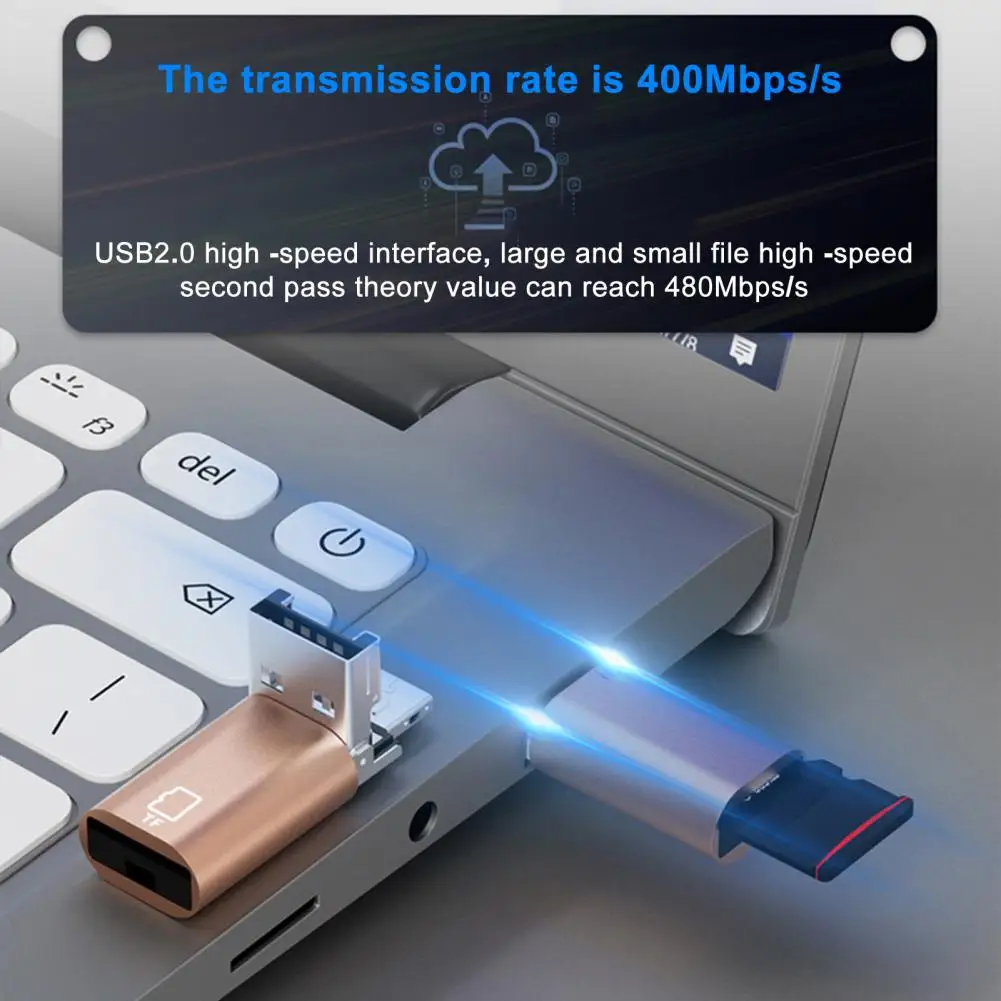 

Кардридер Usb Type-c универсальный 2-в-1, устройство для чтения карт памяти Sd, Tf, высокоскоростной, компактный, не требует драйверов