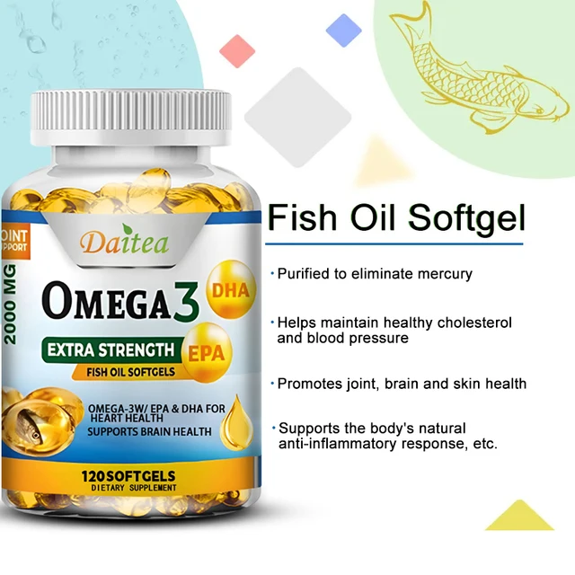907-8e800d.jpg Omega-3 Fish Oil Rich in DHA and EPA for Joint, Brain and Skin Health, Overall Health and Immune Support