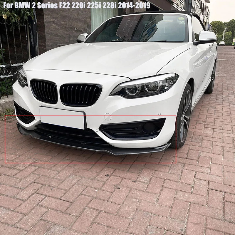 Per Bmw Serie 2 F22 220I 225I 228I 2014 2015 ~ 2019 Grembiuli Paraurti Anteriore Per Auto Splitter Lip Spoiler Diffusore Guard Body Kit Cover