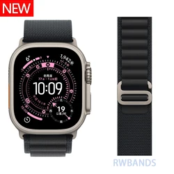 Alpine Loop Straps for Apple Watch - Premium Design and Comfort (New Black)