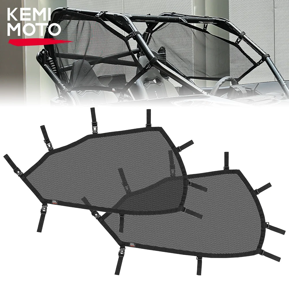 KEMIMOTO UTV Left Right Window Nets Mesh Guard for Cfmoto for CF MOTO ZForce 1000 Sport 950 HO EX 2020-2024 front left right master electric window switch for n issan navara d40 qashqai pathfinder 04 16 25401 eb30b 25401 jd001