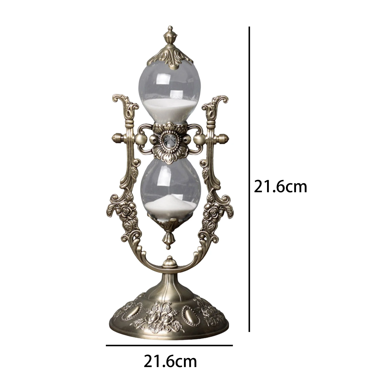 Nordic Glass Droplet Sand Timer 15 Minutes for Party Crafts Decoration Classroom Office Living Room