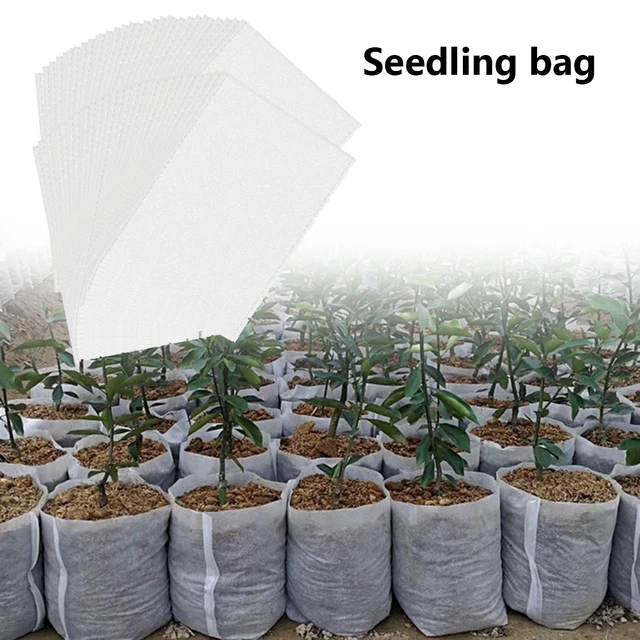 100Db Biológiailag Lebontható Óvodai Növénynövekedés Táskák Nem Szőtt Szövetek Palackok Edények Kerti Kertészkedés
