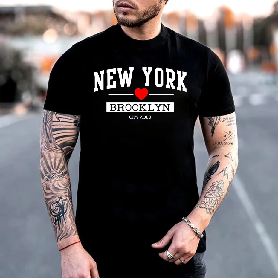 

Футболка мужская с надписью «New York City Vibes»