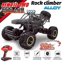 RC Car 1:12/16 Scale All Terrain 15KM/H High Speed 4WD Electric Vehicle with 2.4 GHz Headlight Remote Control Off-Road Truck Toy