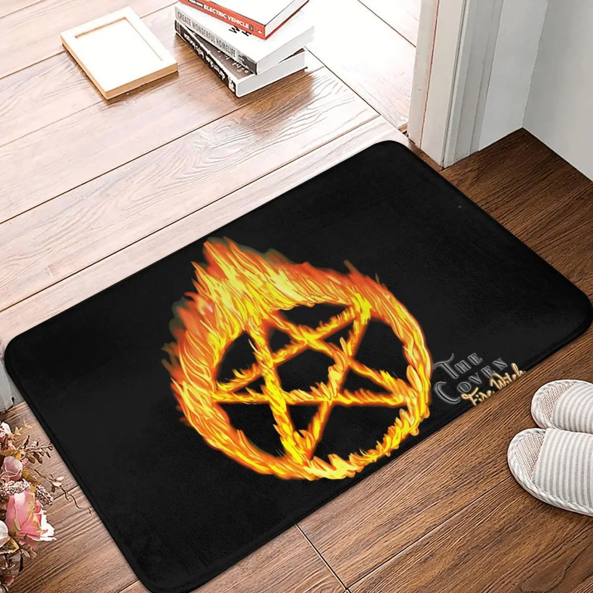 Mystery Tarot Card Kitchen Tappeto Antiscivolo The Fire Witch Flanella Mat Porta D'Ingresso Zerbino Home Decor Tappeto
