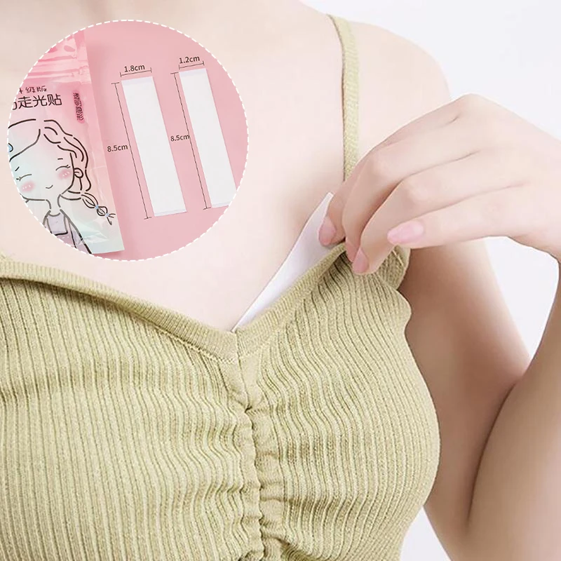 Transparent Clear Double Sided Tape for Clothes Dress Shirt Secret Sticker Clear Lingerie Tape Anti-naked Invisible Chest Patch double sided adhesive tape double sided tape