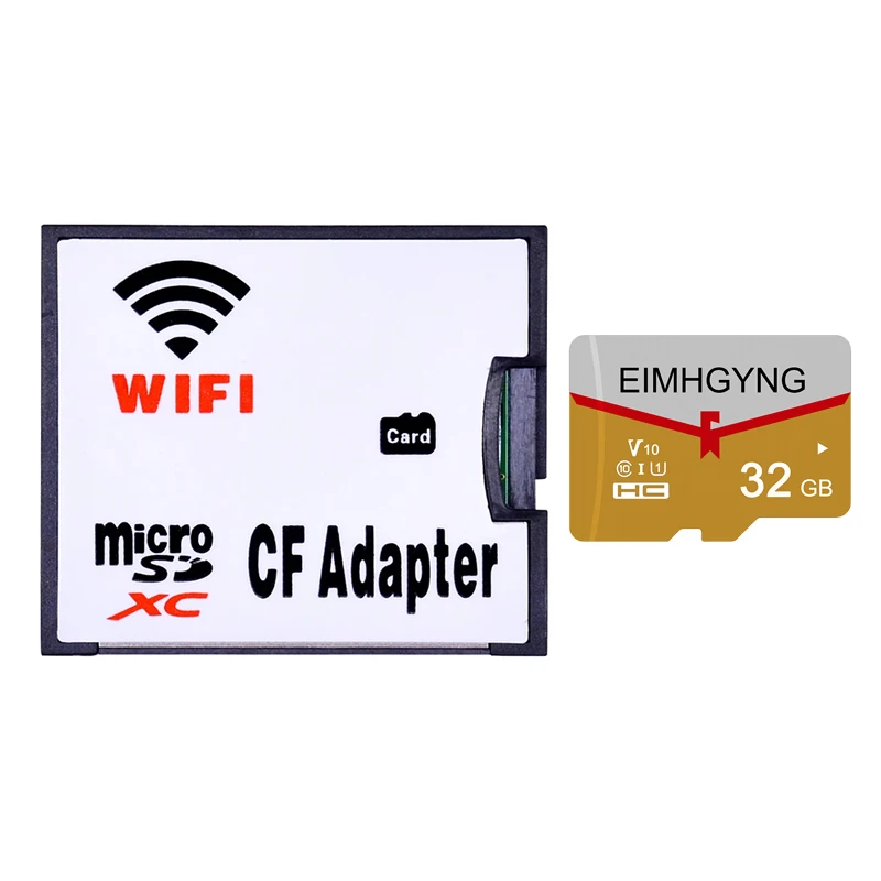 compact flash card High Speed WIFI Adapter MicroSD TF to wifi CF Adapter Type I With TF Card 16GB - 128GB WIFI Memory Card for Digital Camera compact flash card Memory Cards