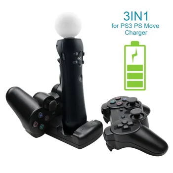 ABS 충전 도크, 표시등 포함 미니 USB 핸들 충전기, PS3, PS3 이동용, 2 좌석 듀얼 시트 충전, 5V, 신제품