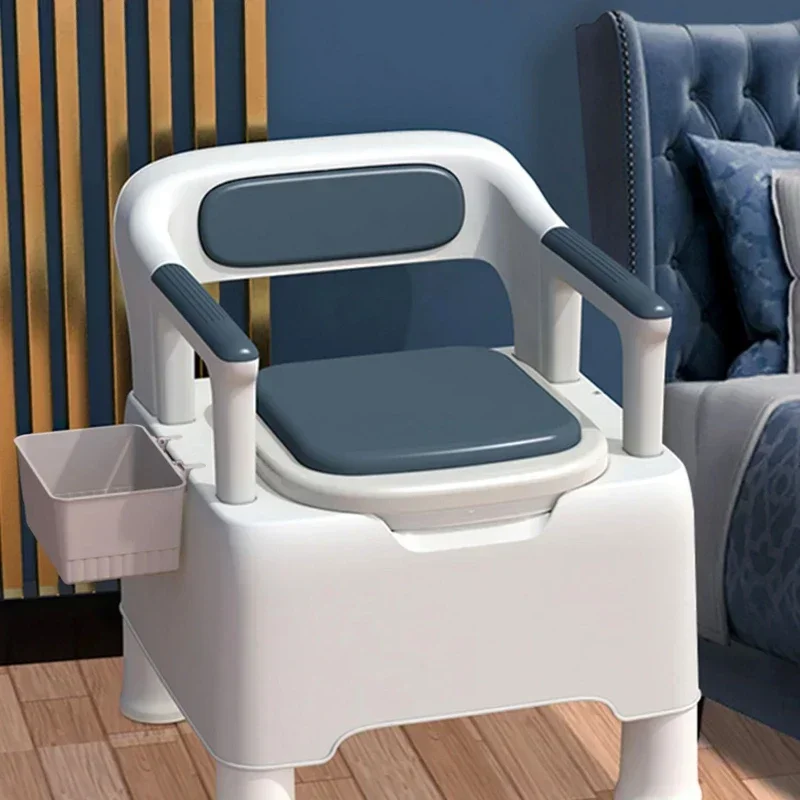 Portable Elderly Toilet Chair - Household Removable Toilets, Easy Clean, Convenient Backrest, Portable Toileting Solution 5