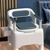 Portable Elderly Toilet Chair - Household Removable Toilets, Easy Clean, Convenient Backrest, Portable Toileting Solution 5