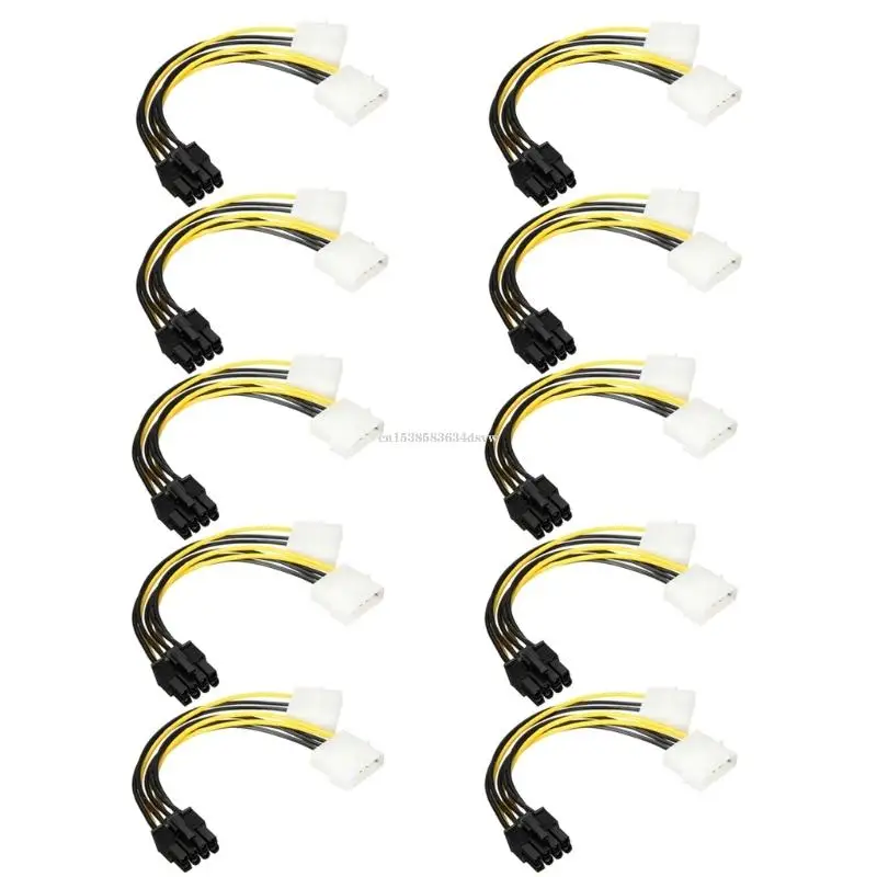 

Наборы адаптеров для видеокарт от 4P до 8P для настольного компьютера с двумя источниками питания