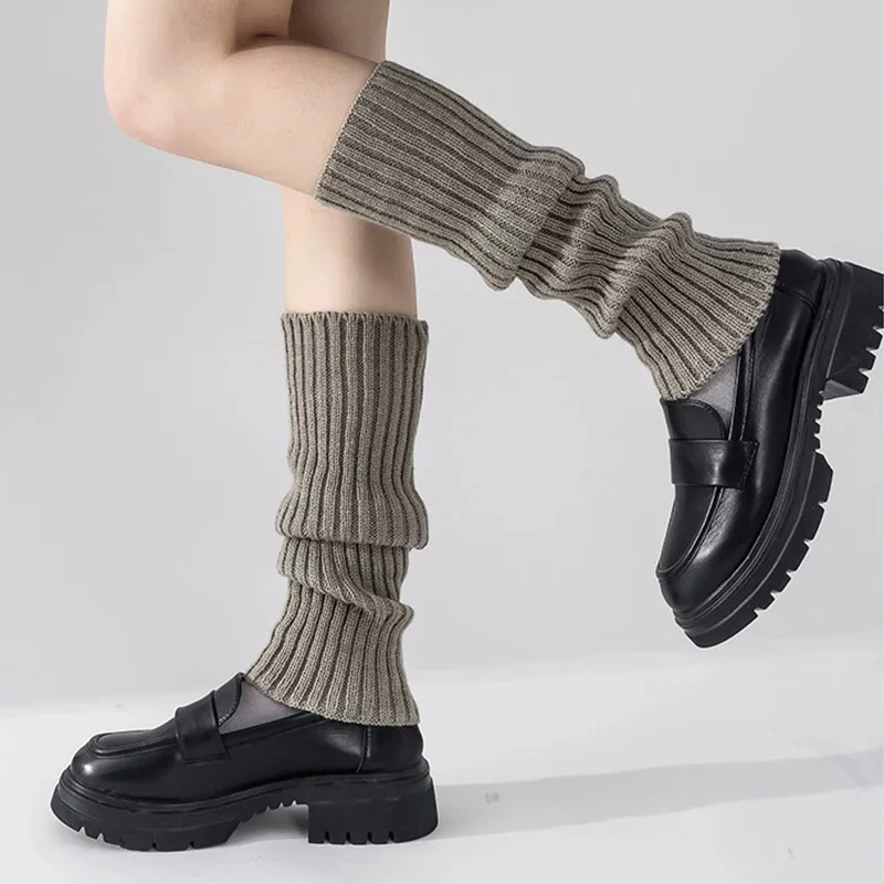Leg Warmers Y2K Women's Leg Warmers Japanese Lolita Long Socks Wool Knitted Foot Cover Arm Warmer Autumn Winter Crochet Heap Sock Boot Cuffs