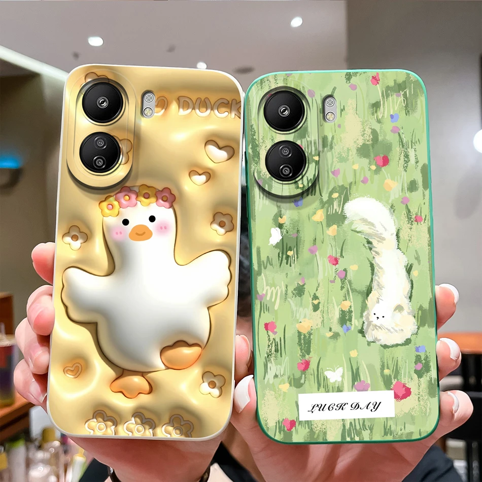 Floral Print Full Protection Soft Silicone Phone Case