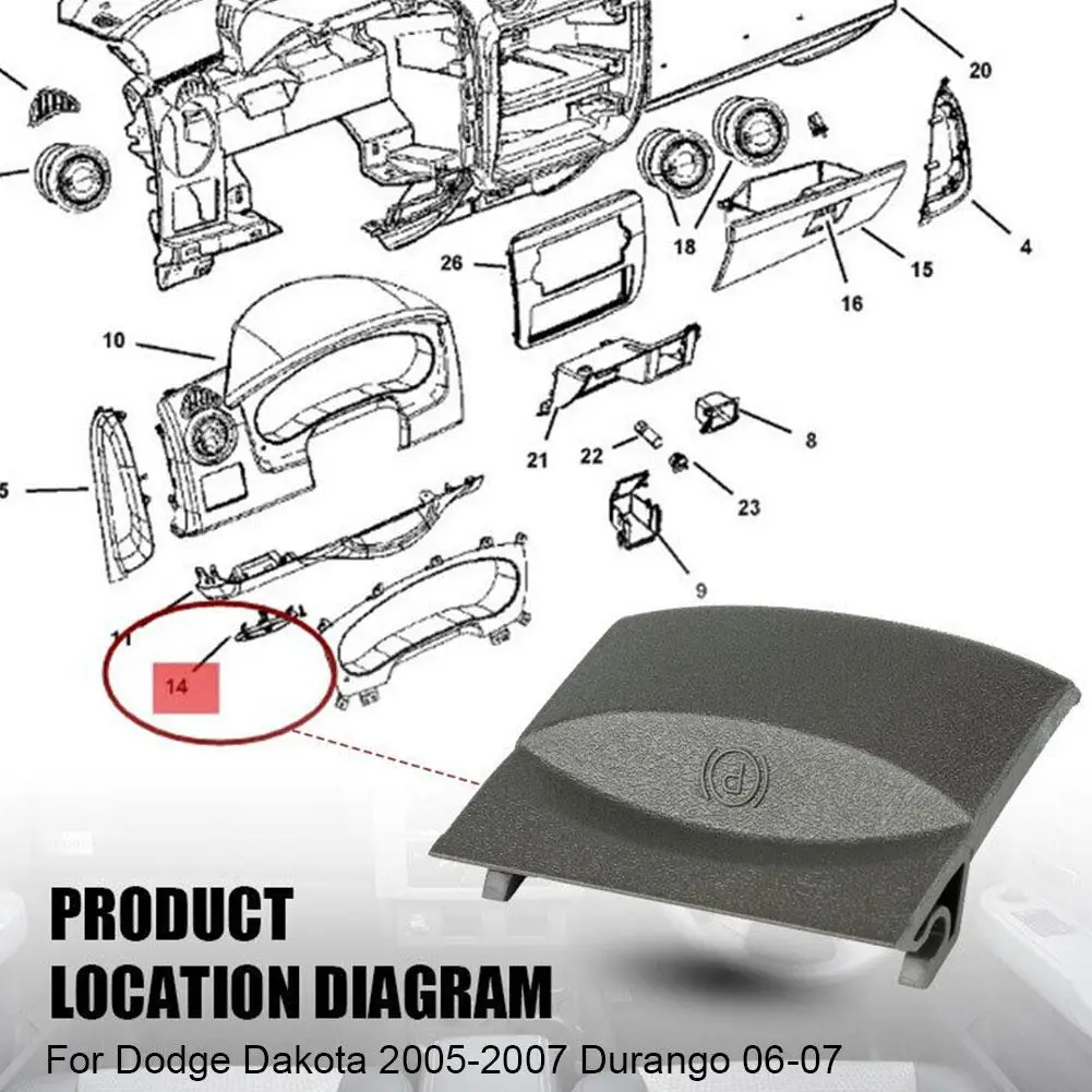 

for Dodge Dakota 2005-2007 Durango 06-07,Parking Brake Release Handle,1CM30XDHAA N9O1