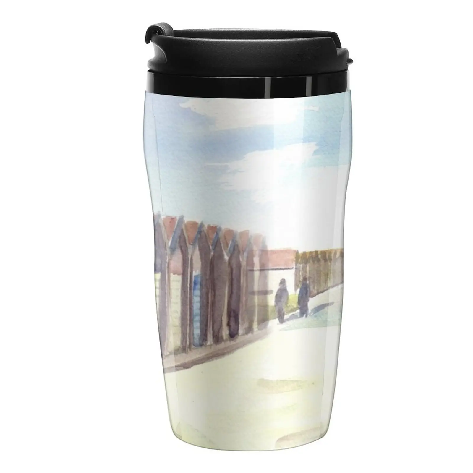 

The Beach Huts at Blyth Travel Coffee Mug Coffee Cups Set Insulated Cup For Coffee