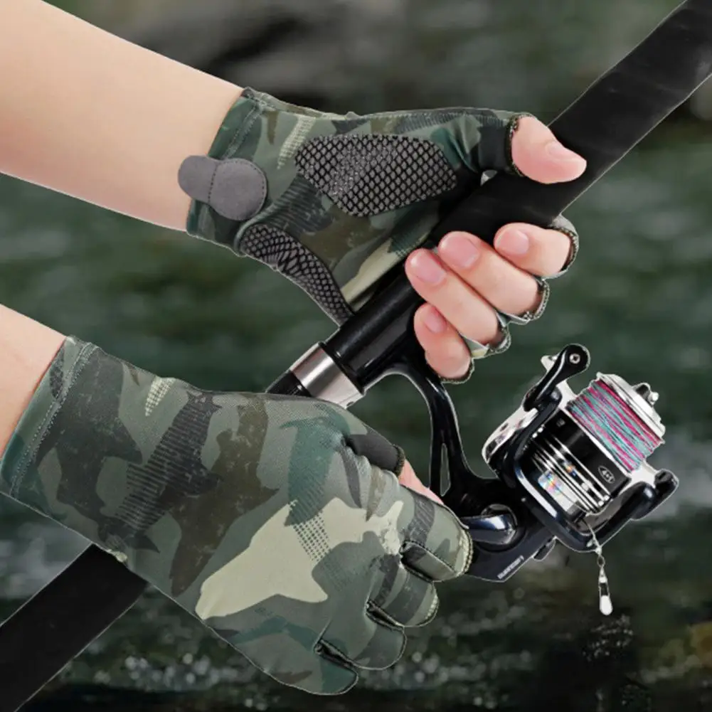 Fishing Gloves Sun Gloves Upf 50 Fingerless Uv For Men Women Breathable Fishing Kayaking Hiking