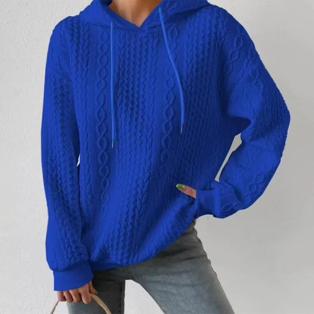 Fashion Sweatshirt Women Casual Pullover Autumn Winter Hoodies Women Sweatshirts Long Sleeve Jumper White