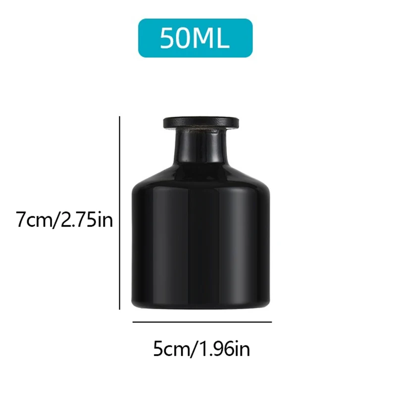 Flacone diffusore di fragranze per la casa da 50ml diffusori per bottiglie di aromaterapia in vetro bastoncini bottiglia di pancia grande diffusore a bastoncini bottiglia essenziale