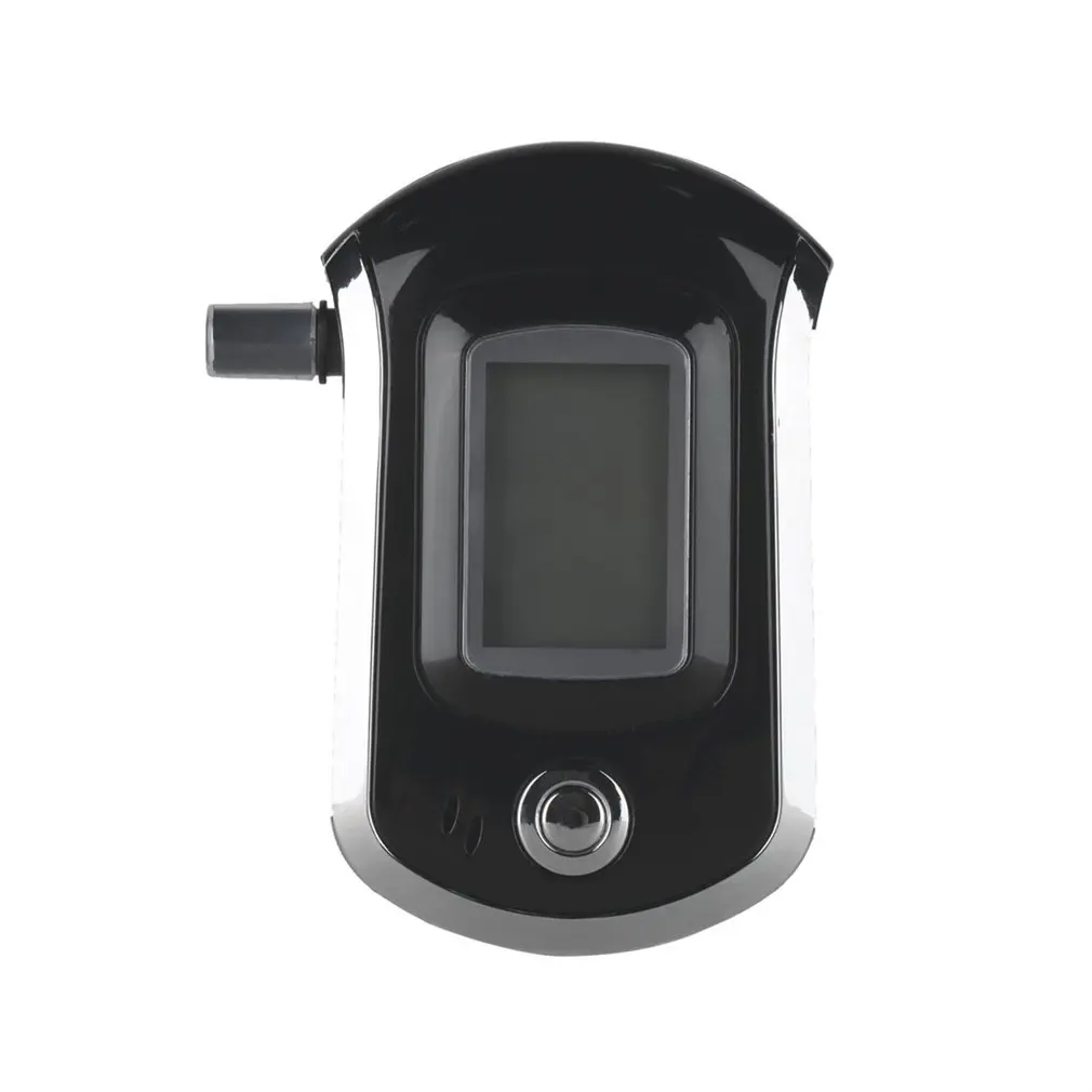 Digital Alcohol Breath Tester Breathalyzer Analyzer Detector Test Keychain Breathalizer Breathalyser Device LCD Display Black&Gray 