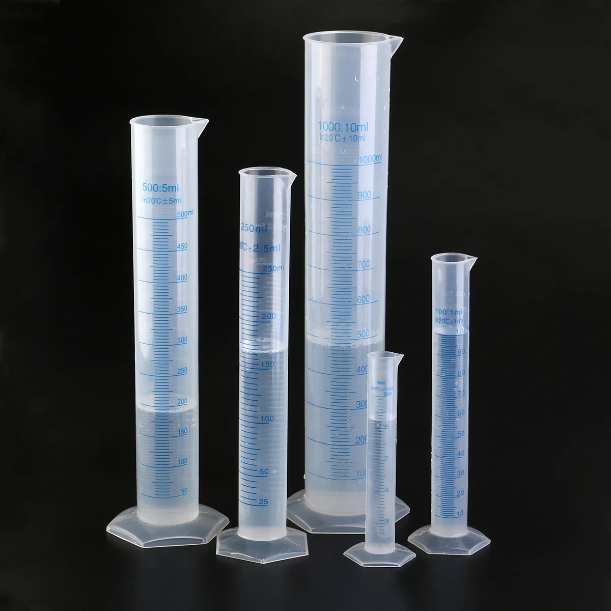 4Pack Graduated Cylinder, Transparent Measuring Cylinder Durable Test Tube  Flask, 2- Sided Measuring Lines Graduated Cylinder - AliExpress