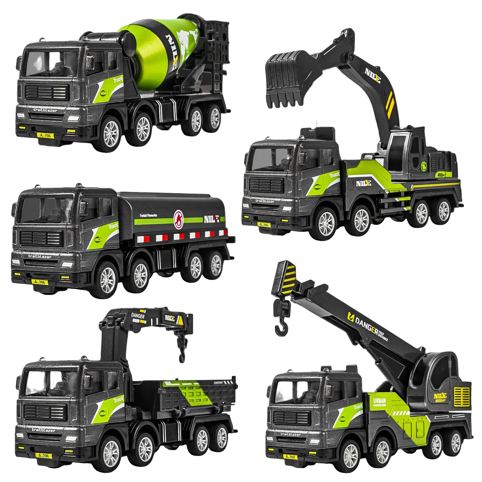 1pcs Engineering Truck Building Blocks Crane Bulldozer Excavator Car City Construction Dump Truck Toy For Children Boys Girls