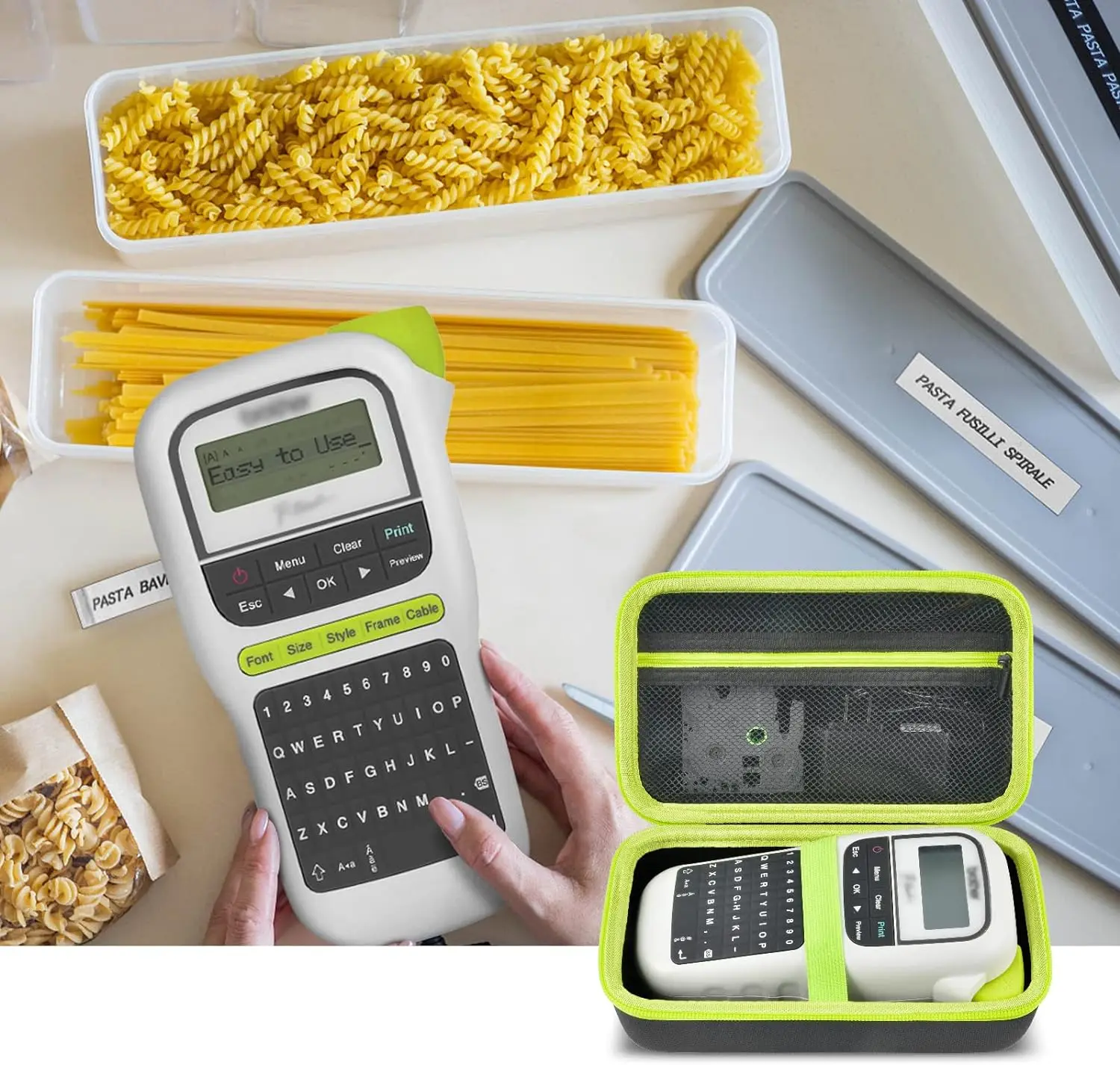 Case Compatible with Brother for P-Touch PTH110/ PRTH110/ Pro PT-H111/ PTE110 Portable Label Maker, Storage Carrying Holder