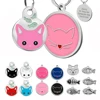 Cute Cat Tag Small Dog ID Tags Free Engraved Name Cats Kitten Name Tag Anti-lost Pet Collar Pendant Fish Shape&Cat Face Tags 1
