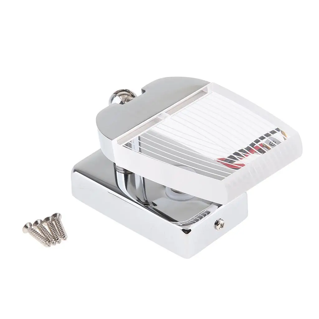 독서 회전 벽 램프 해양 보트 독서 인테리어 조명, 알루미늄 소재 광택 크롬, 12 V, 24V, 3 와트, 0.7A