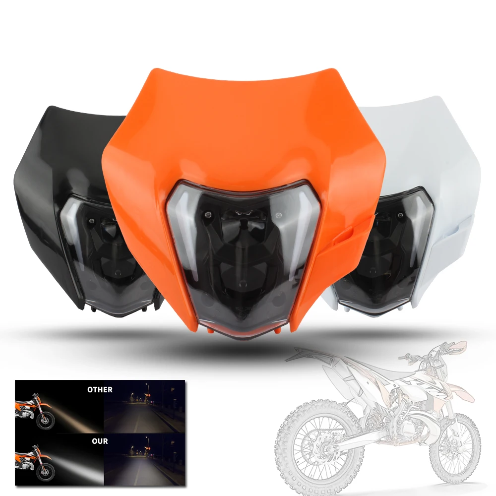 Faro anteriore Moto Led faro 2008-2016 per KTM EXC XC SX EXCW SXW Duke 125-500 Focos Para Moto Dirt Bike Enduro Motocross