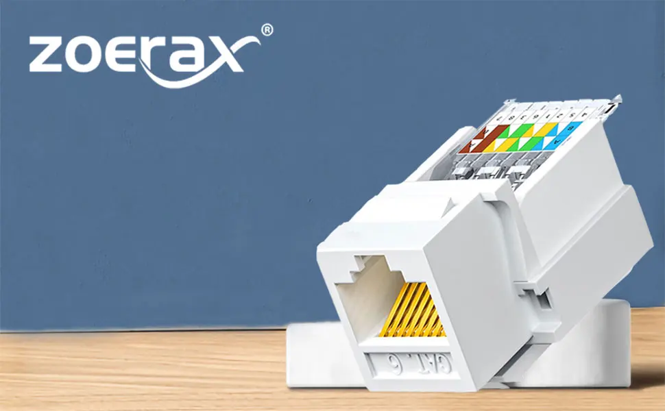ZoeRax-Módulo Ethernet Keystone, Rede Jack Fêmea, Conector