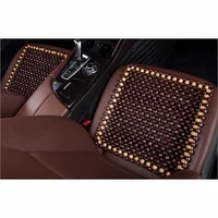 Car Seat Cushion Summer Breathable Cooling Wood Bead Seat Cover Pad Office Massage Cushion Air Ventilation Mesh Mat Cushion Pad 3