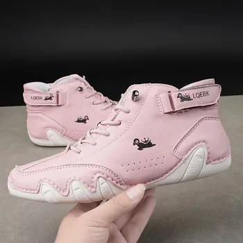 أحذية رياضية كاجوال جلدية للرجال مريحة وناعمة ومصممة للأزواج مقاومة للماء ومناسبة للسفر لمسافات طويلة 6