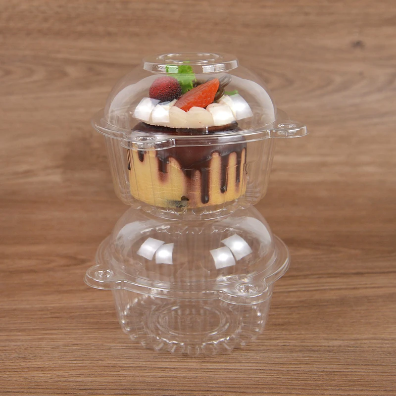 10/50Pcs Clear Cupcake Packaging Boxes, Dessert Donut Muffin Cake Container Holders wit... - SKU CCPB1543 - UGI Packaging