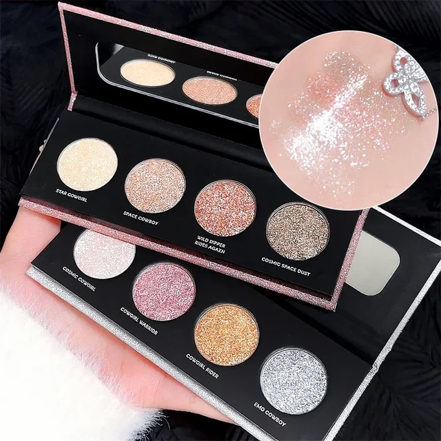 Super Glitter Pearl Eyeshadow Polarizing Highlighter Broken Diamond Burst Flash Eyeshadow Lasting Glitter Eye Makeup Cosmetics