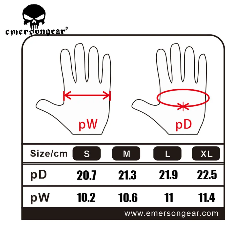 Emersongear Light Tactical Full Finger Men Gloves Touch Screen Airsoft Outdoor Climbing Riding Combat Breathable Gloves