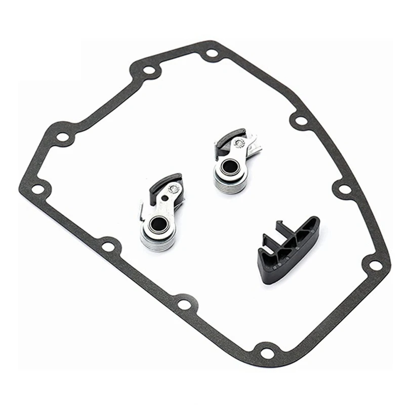 

Motorcycle Cam Chain Tensioner Outer & Inner Complete Kit Parts Accessories With Guide & Cover Gasket For Twin 1999-2006