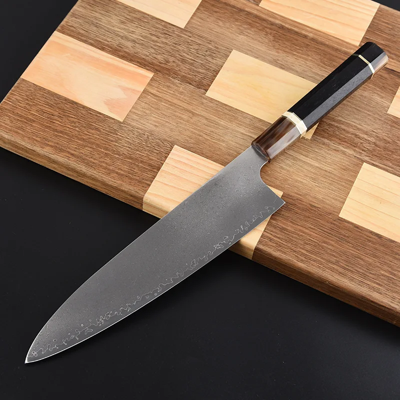 

10 Inch Gyutou Knife 67 Layer Damascus Steel Blade Chefs Cleaver Sushi Sashimi Kitchen Knives Octagonal Handle Cooking Tools