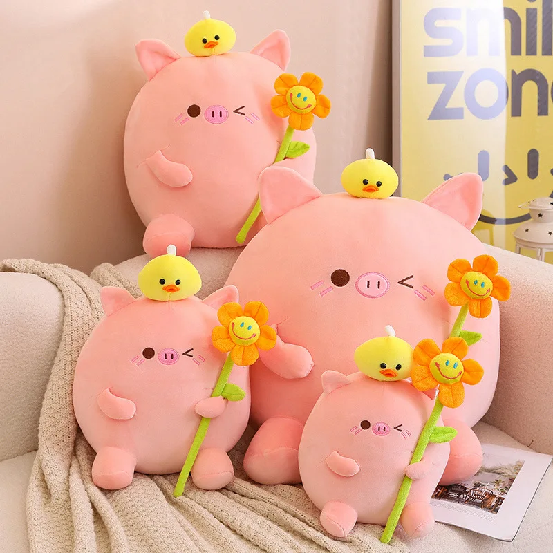 

Cute Pink Pig Soft Plush Stuffed Toy Kawaii Pink Piglet Plush Doll Plush Throw Pillow Birthday Gifts for Girls