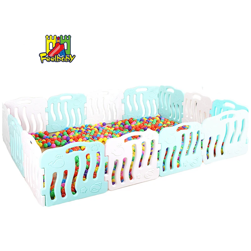 Feelbaby play babies colorful play mat with ball fence